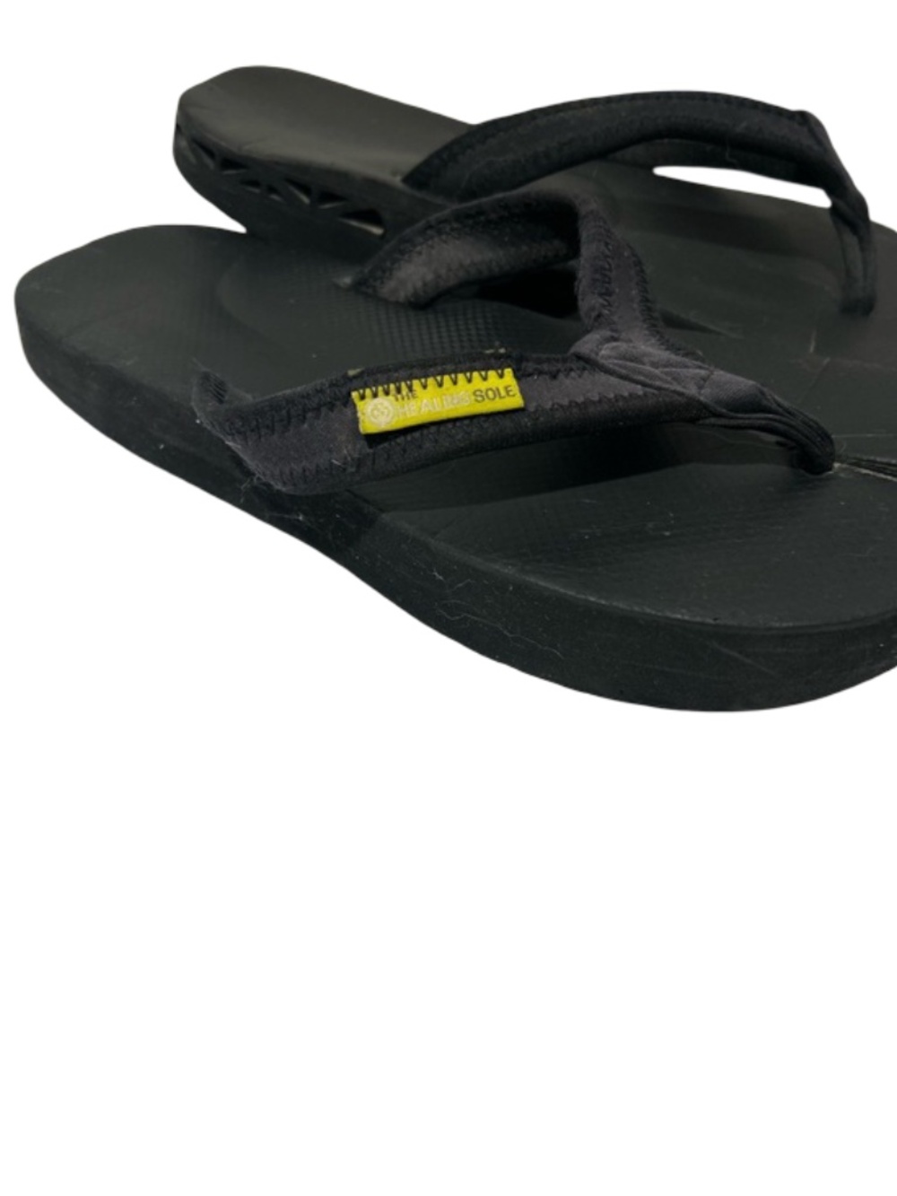 The Healing Sole Black Sandals Size 8 Flip Flops